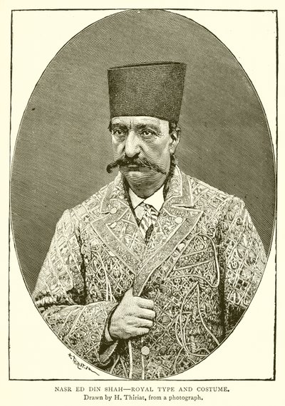 Nasr ed din Shah - Kraliyet Tipi ve Kostümü by English School