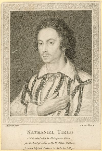 Nathaniel Field, Shakespeare oyunlarında ünlü bir aktör by English School