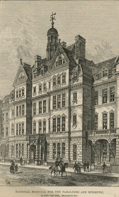 Ulusal Felçli ve Epileptik Hastanesi, Queen Square, Bloomsbury by English School
