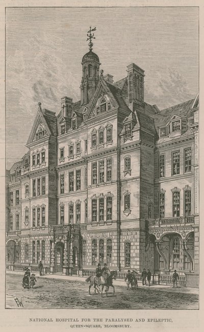 Ulusal Felçli ve Epileptik Hastanesi, Queen Square, Bloomsbury by English School