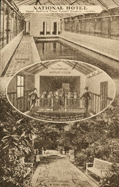National Hotel, Upper Bedford Place, Russell Square, Londra by English School