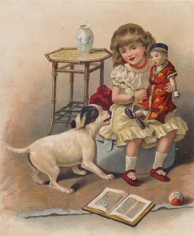 Yaramaz köpek (chromolitho) by English School