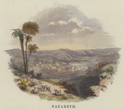 Nasıra (renkli gravür) by English School