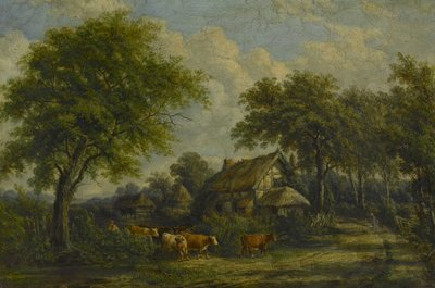 Berkswell yakınlarında, 1850 dolayları by English School