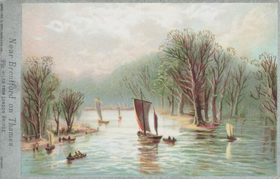 Thames Nehri üzerinde Brentford yakınlarında by English School