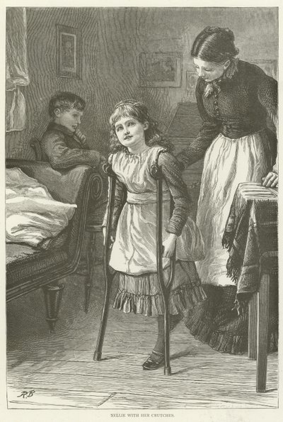 Koltuk değnekleriyle Nellie by English School