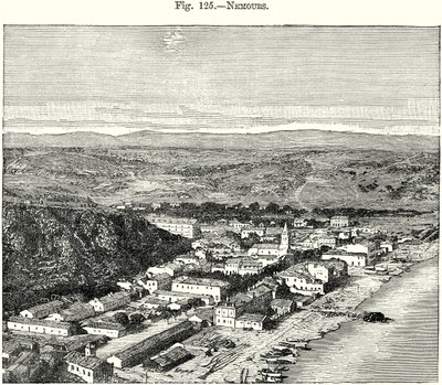 Nemours (gravür) by English School