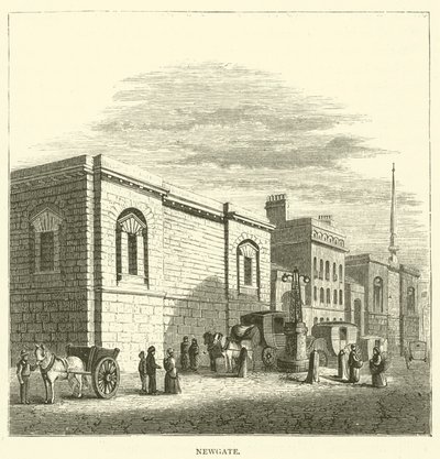 Newgate (gravür) by English School
