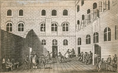 Newgate hapishanesi by English School