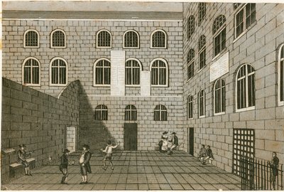 Newgate hapishanesi by English School