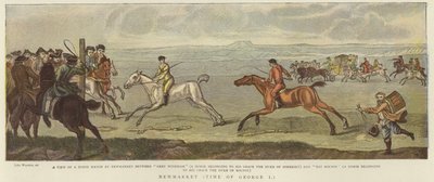 George I zamanında Newmarket by English School