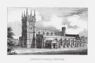Newport Pagnell Kilisesi (gravür) by English School