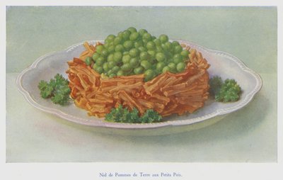 Bezelyeli Patates Yuvası (renkli taş baskı) by English School