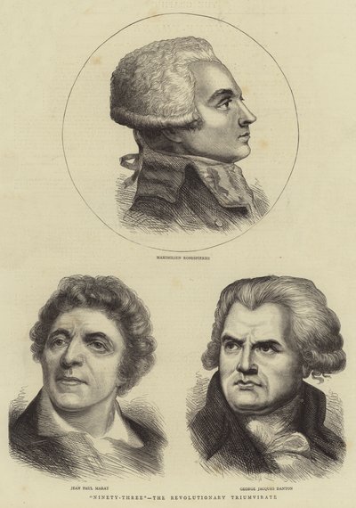 "Doksan Üç", Devrimci Üçlü Yönetim (gravür) by English School