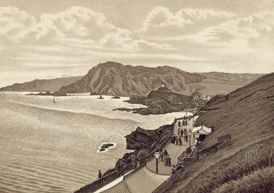 Kuzey Devon: Lantern Hill ve Hillsboro, East Parade (lito) by English School