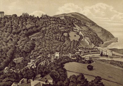 Kuzey Devon: Lynton ve Lynmouth (lito) by English School