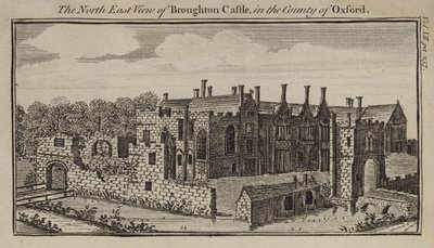 Broughton Kalesi, Oxfordshire Kuzey Doğu görünümü by English School