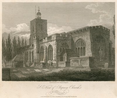 Stepney Kilisesi'nin kuzey doğu görünümü, Londra by English School