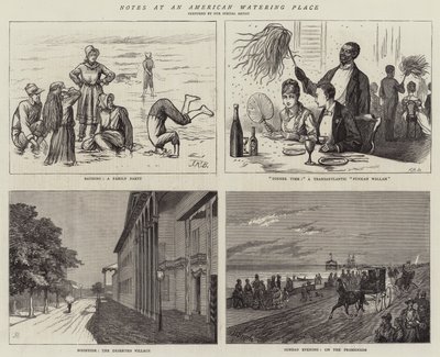 Amerikan Sulama Yerinde Notlar (gravür) by English School
