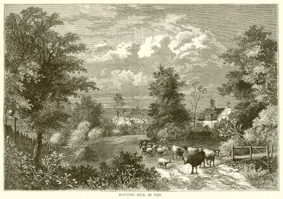 1750 yılında Notting Tepesi by English School