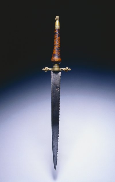Subay tapası süngüsü, c.1690 (çelik, pirinç ve ahşap) by English School