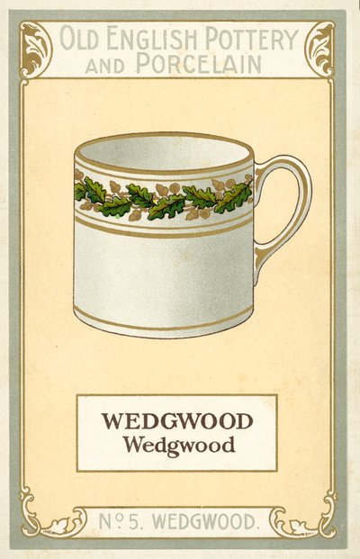 Eski İngiliz Çömlek ve Porselenleri: Wedgwood (renkli lito) by English School