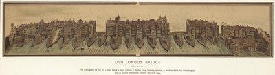 Eski Londra Köprüsü yaklaşık 1600 by English School