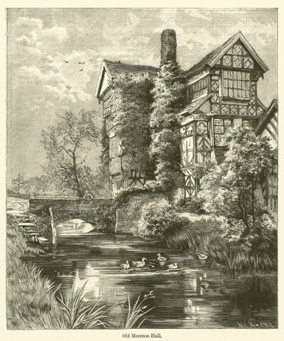 Eski Moreton Salonu (gravür) by English School