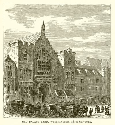 Old Palace Yard, Westminster, 18. Yüzyıl by English School