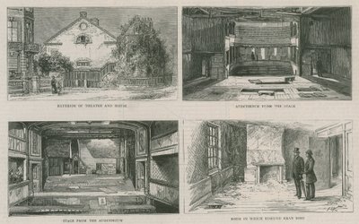 Eski Richmond Tiyatrosu ve Edmund Keans evi, şimdi yıkılıyor by English School