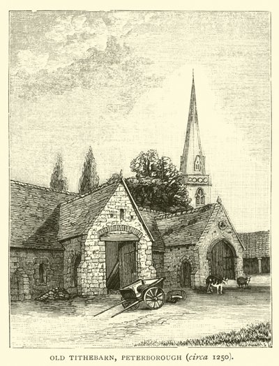 Eski Tithebarn, Peterborough, 1250 dolaylarında by English School