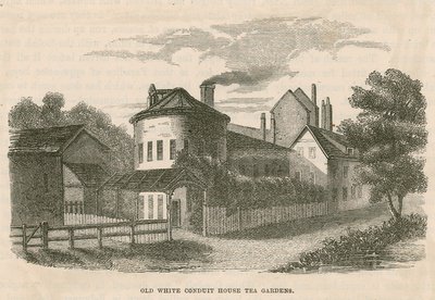 Old White Conduit House çay bahçeleri, Pentonville, Londra by English School