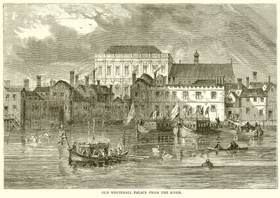 Nehirden Eski Whitehall Sarayı by English School