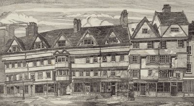 Holborn Bars, Londra'daki eski evler by English School