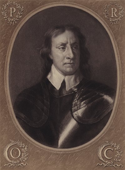 Oliver Cromwell (lito) by English School