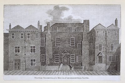 Oliver Cromwells Evi, Clerkenwell Close, 19. yüzyıl by English School