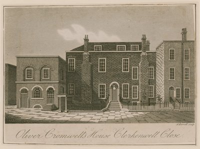 Oliver Cromwells evi, Clerkenwell Close, Londra by English School