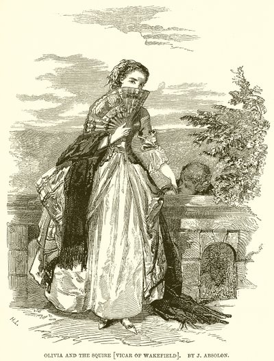Olivia ve Squire [Wakefield Papazı]. J. Absolon tarafından by English School
