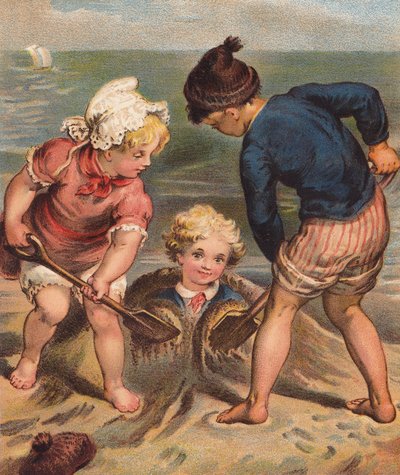 Deniz kıyısında. (renkli lito) by English School