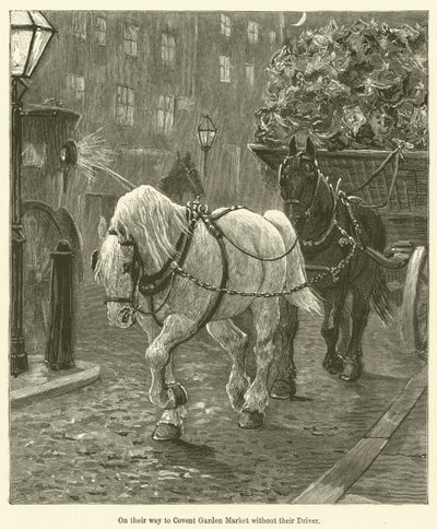Şoförleri olmadan Covent Garden Pazarı