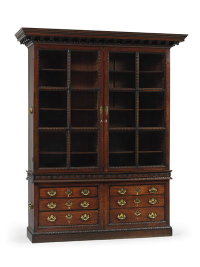 George II kütüphane kitaplığından bir çift, c.1750 by English School