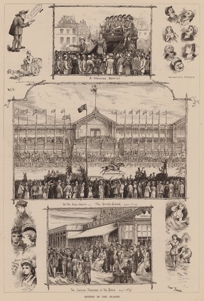 Mevsiminde Oostende (gravür) by English School