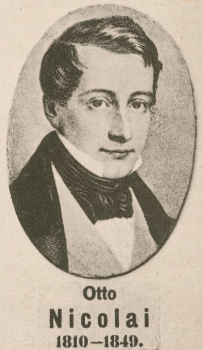 Otto Nicolai (gravür) by English School
