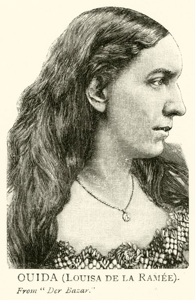 Ouida, Louisa de la Ramee (gravür) by English School
