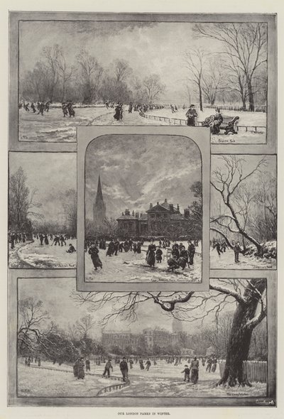 Kışın Londra Parklarımız (litho) by English School