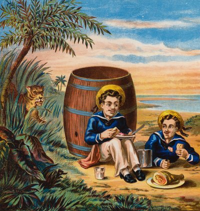 Denizcilerimiz (renkli taş baskı) by English School