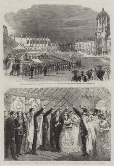 Oxford Anma (gravür) by English School