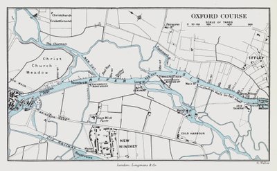 Oxford Kursu (renkli gravür) by English School