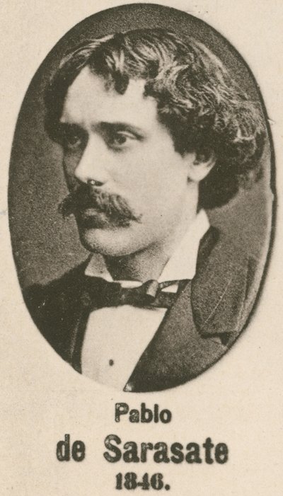 Pablo de Sarasate (gravür) by English School