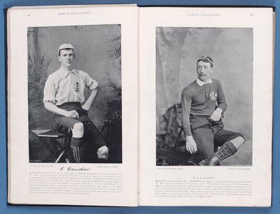 Ünlü Futbolcular 1895-96, Thomas Crawshaw ve William Bancroft'un yer aldığı sayfa, 1896 by English School